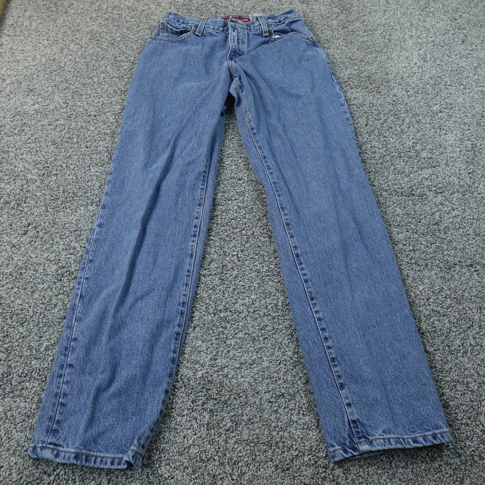 VTG Levis Jeans Womens 6 Dark Blue Denim Pants 550 Relaxed Tapered Leg Y2K 00s